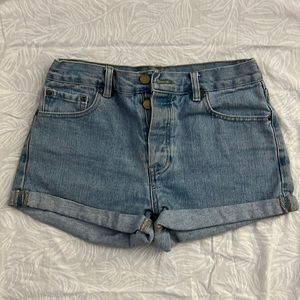 Forever21 light wash denim shorts